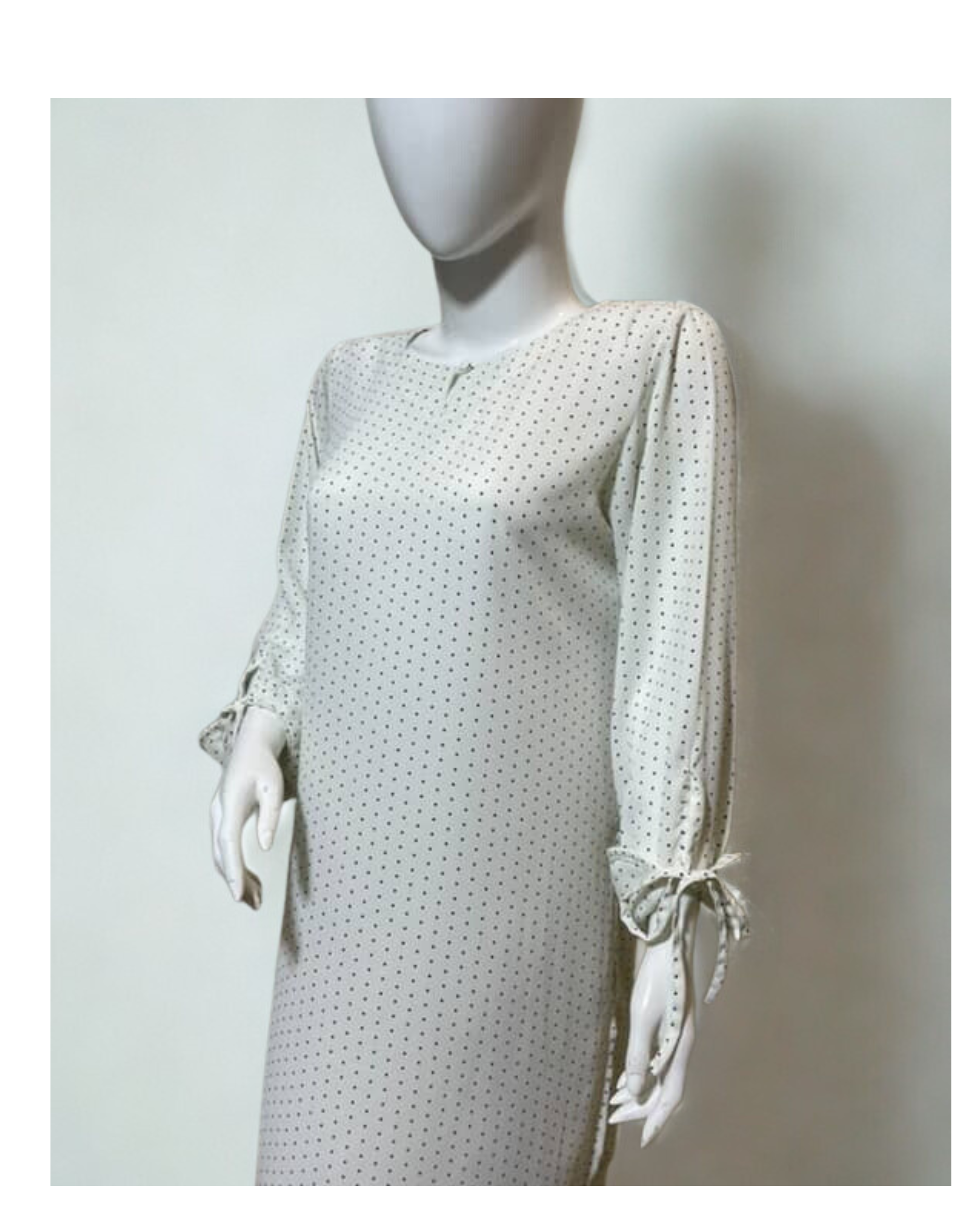Georgette Dress Shirt & Trouser Set with Detailed Sleeves