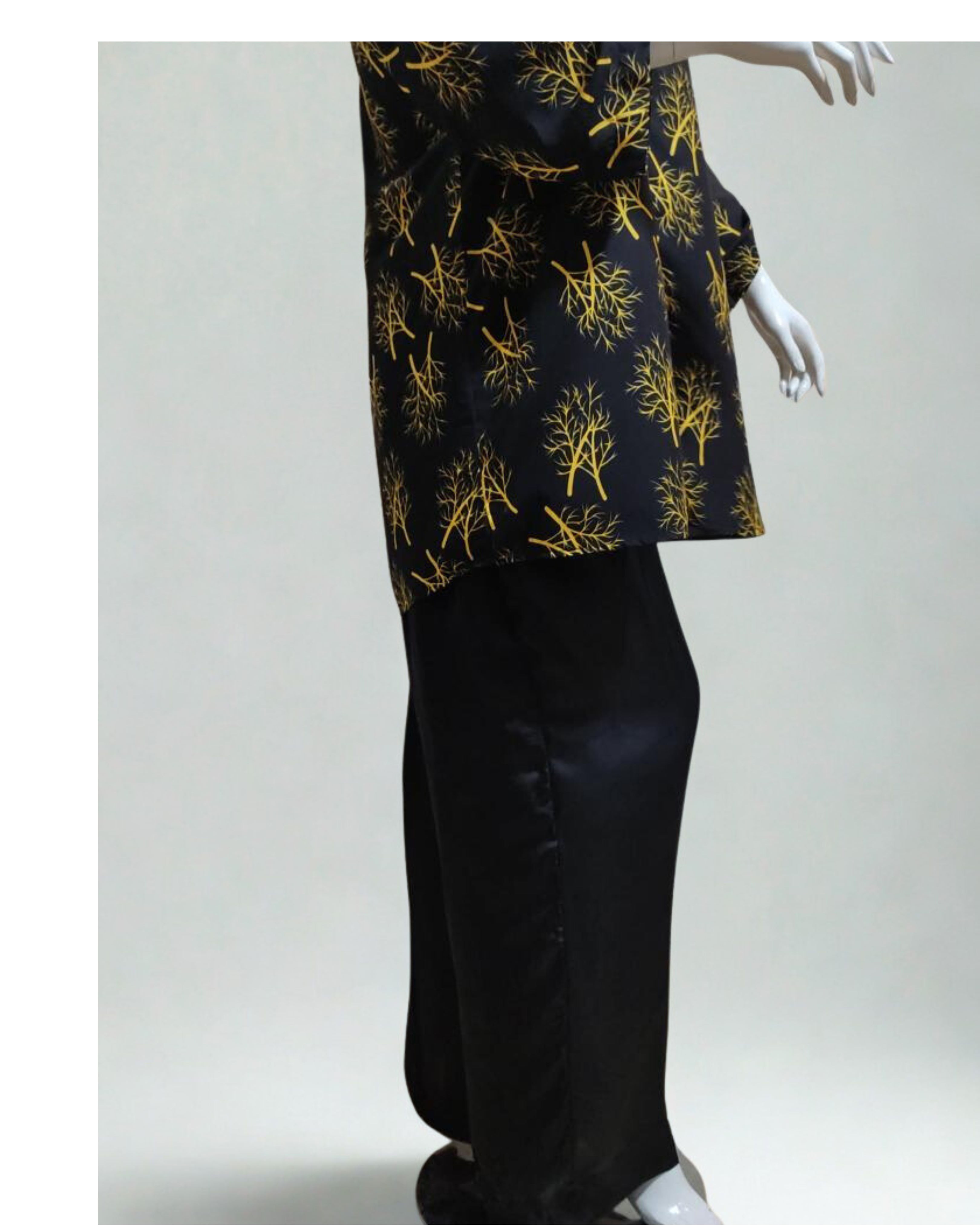 Elegant Co-ord Set with Black Trouser
