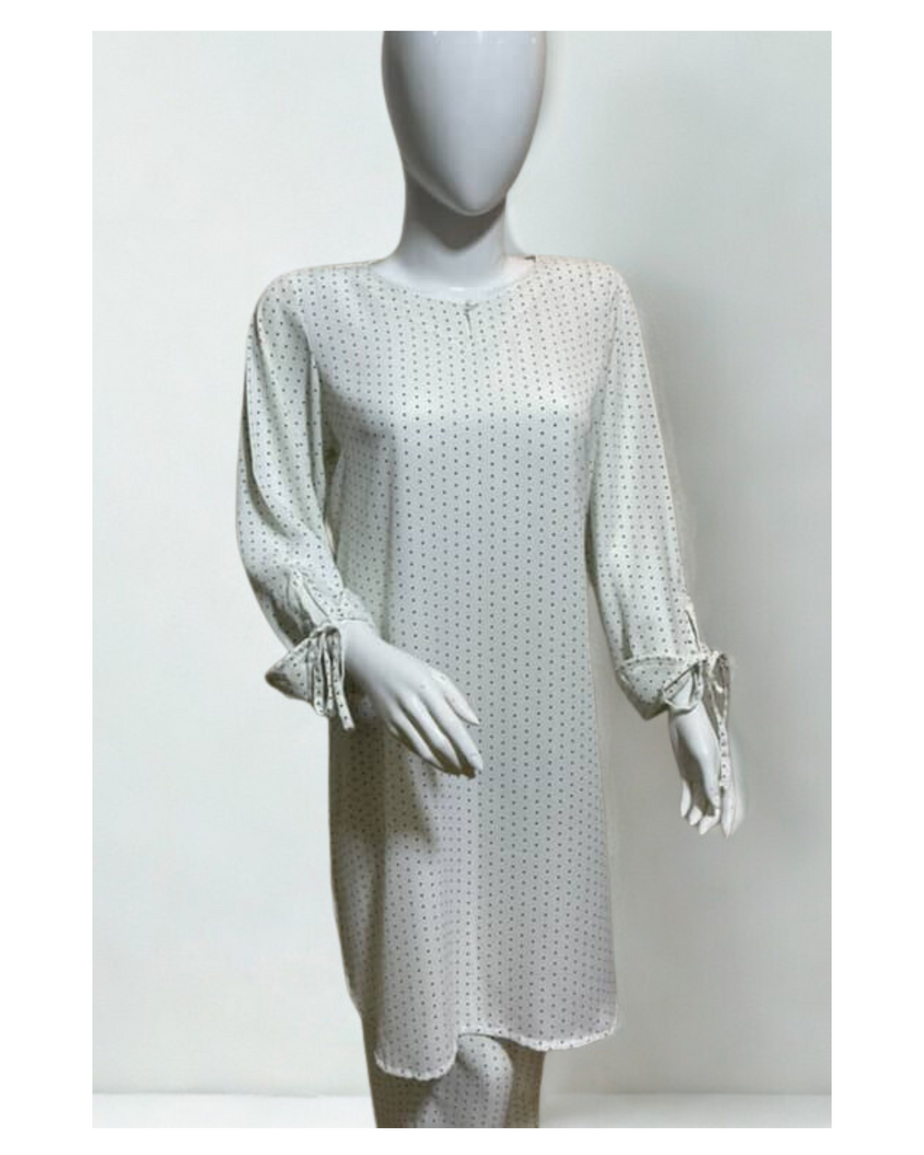 Georgette Dress Shirt & Trouser Set with Detailed Sleeves