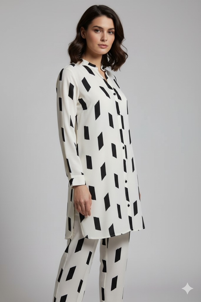 Premium Irish Georgette long Co-ord Set