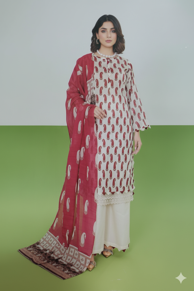 Summer Hues – Unstitched 3 Piece Printed Banadora Lawn Suit